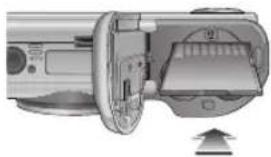 SAMSUNG Digimax S1030 - 如图所示插入記憶卡。 - 1