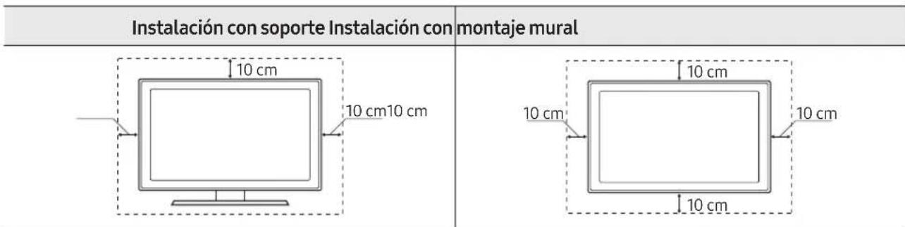 SAMSUNG UE75MU6175U - Ventilación adecuada del televisor - 1