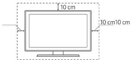 SAMSUNG UE75MU6105K - Providing proper ventilation for your TV - 1