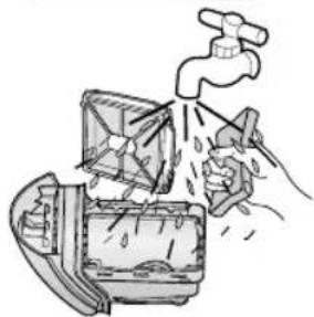 SAMSUNG SC7376 - - EMPTYING THE CASSETTE FILTER - 8