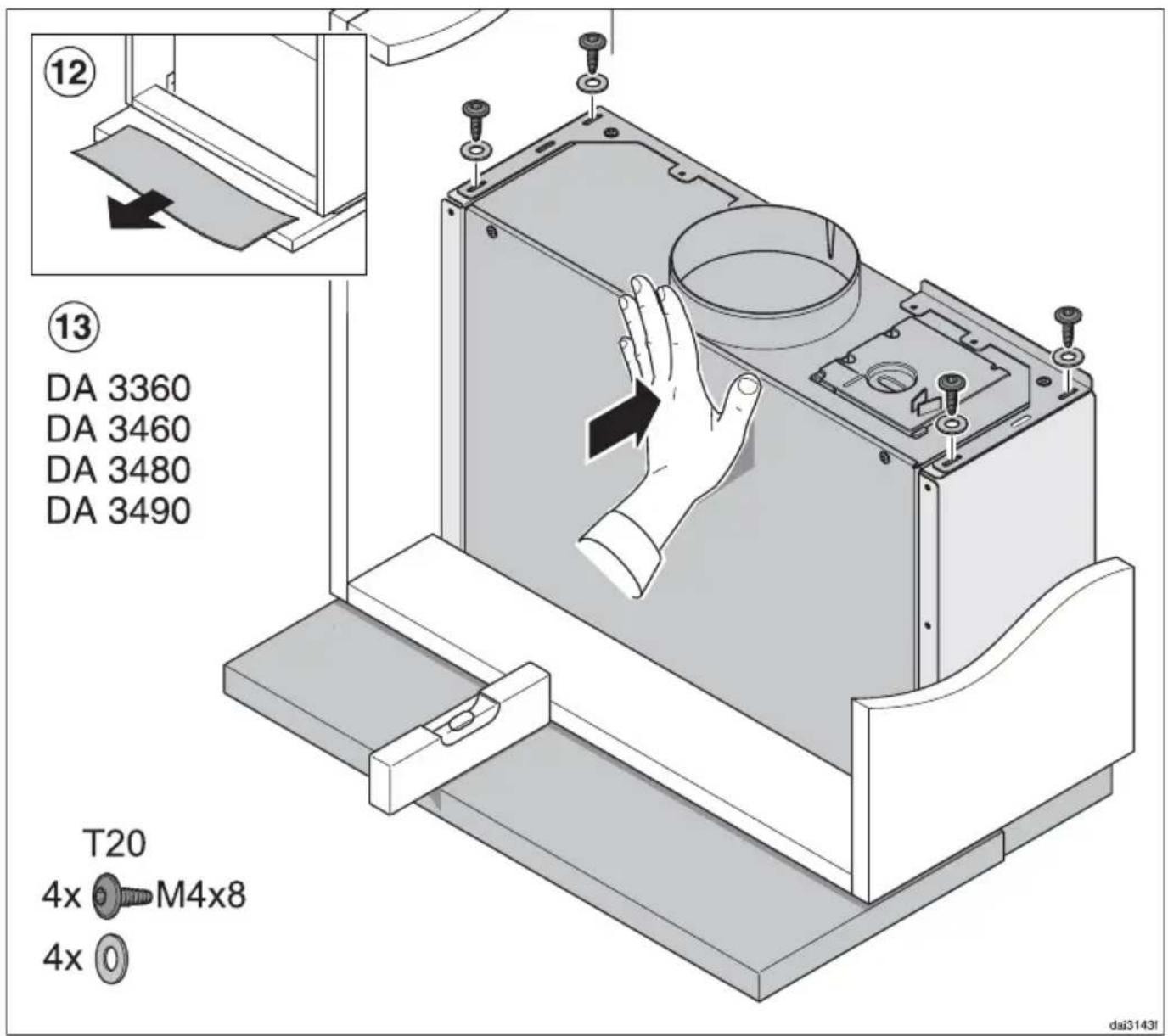 MIELE DAR 3000 - Montage - Installation - Montaje - Montering - 2