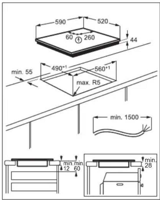AEG IKE63441FB - Monteerimine - 2