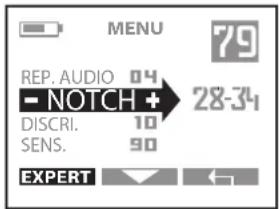 XP Deus 2.0 - MULTI-NOTCH et largeur de fenetre - 2