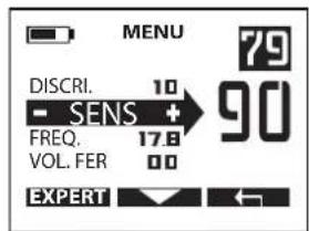 XP Deus 2.0 - SENSIBILITE - 1