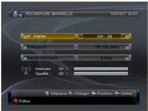 Lenson LT 5010 - Recherche manuelle des chaînes - 1