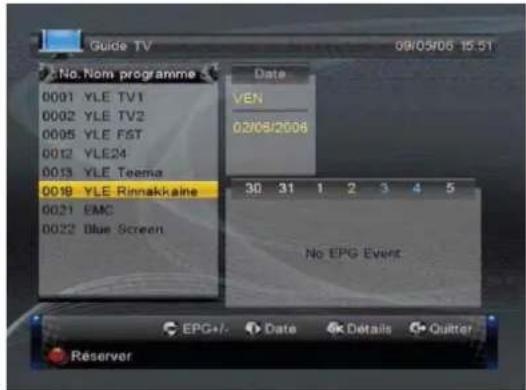Lenson LT 5010 - Guide électronique de programme EPG - 1