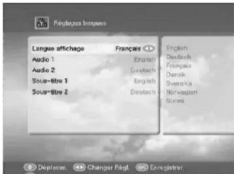 Lenson LT 6002 - Réglage des langues - 2