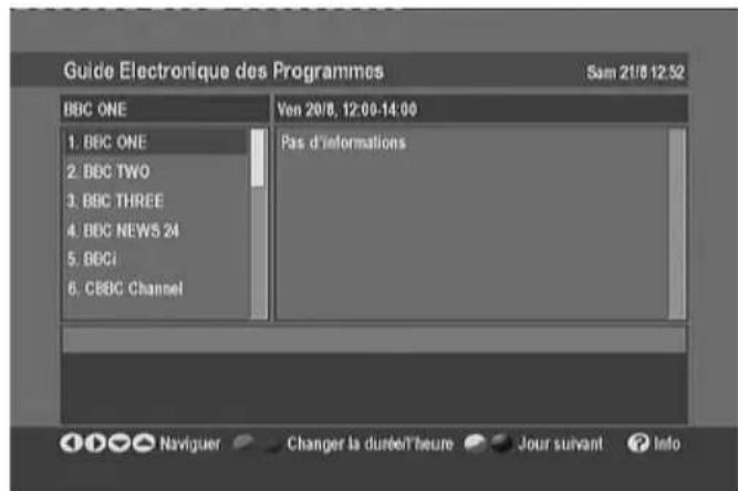 Lenson LT 4007 - GUIDE électronique des programmes (7 JOURS EPG) - 4