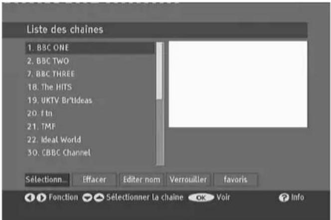 Lenson LT 4007 - LIST Des chaines - 1