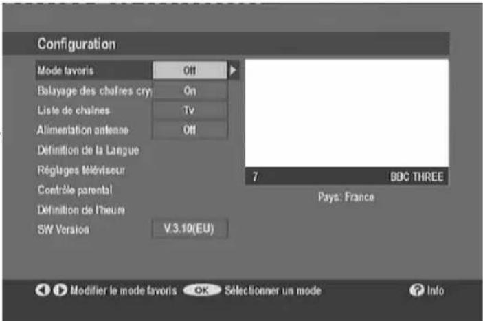 Lenson LT 4007 - MENU de configuration - 1