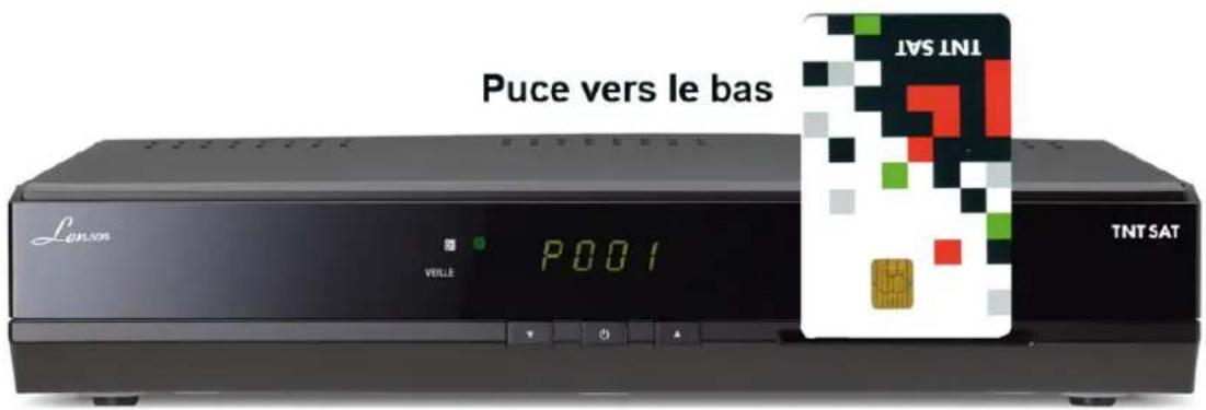 Lenson LD 9000 - Mise en place de la carte TNTSAT dans le terminal - 1