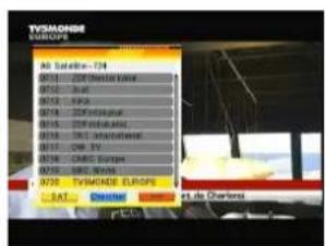 Lenson LD 4006 - List des chaines TV - 1