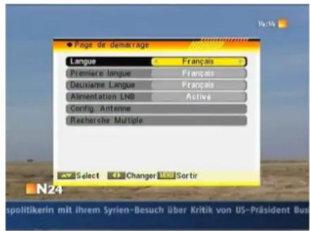 Lenson LD 4006 - Configuration Antenne : Vous pouvez modifier les options Suivantes : (image 2) - 1