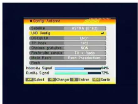 Lenson LD 4006 - Configuration Antenne : Vous pouvez modifier les options Suivantes : (image 2) - 2
