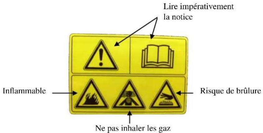 Francepower PV 70 - Pictogrammes - Autocollants - 2