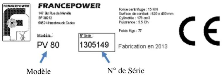Francepower PV 70 - Commande des pieces de rechange - 1