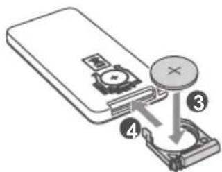 SILVERCREST SST 100 A1 - Replace the remote control battery - 2
