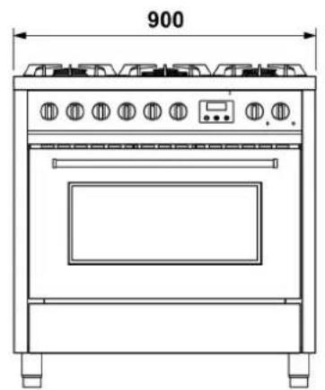Steel Cucine Party - DIMENSIONI (mm) - 4