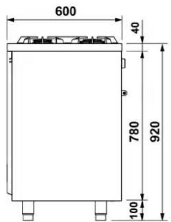 Steel Cucine Party - Dimensions (mm) - 4