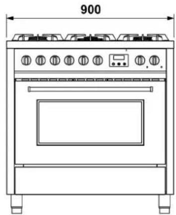 Steel Cucine Party - ABMESSAGEGEN (mm) - 4
