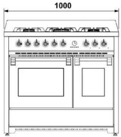 Steel Cucine Party - ABMESSAGEGEN (mm) - 2