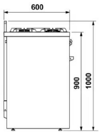 Steel Cucine Party - Dimensions (mm) - 2