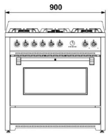 Steel Cucine Derby - DIMENSIONS (mm) - 1