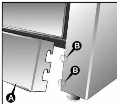 Steel Cucine Derby - Fitting the front moulding (only available on certain models) - 2
