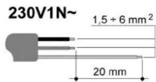 Steel Cucine Derby - Section des cables d'alimentation électrique - 3