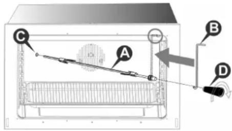 Steel Cucine Derby - Cuisson au tournebroche (avec porte fermée) - 1