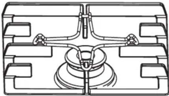 Steel Cucine GP7B5 - INSTRUÇÉS PARA O USO DE REDUÇÃO DO GRILL - 2