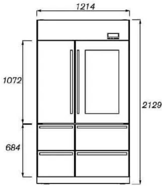 Steel Cucine FR12 - Dimensioni complessive - 1