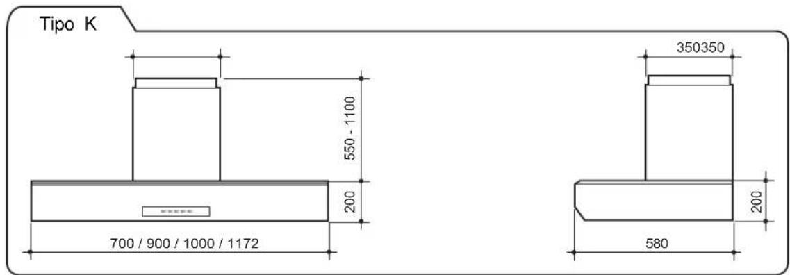 Steel Cucine K - Dimensioni - 1