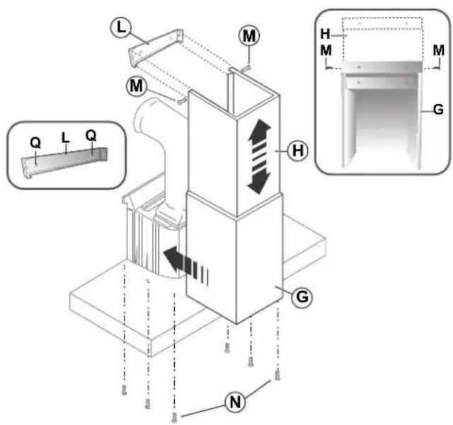 Steel Cucine GK - Montage van het rookkanaal - 1
