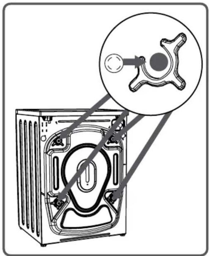 Wellington WLF1207 - CHAPITRE -3 : INSTALLATION DE VOTRE LAVE-LINGE (RETRAIT DES VIS DE BRIDAGE TRANSPORT) - 2
