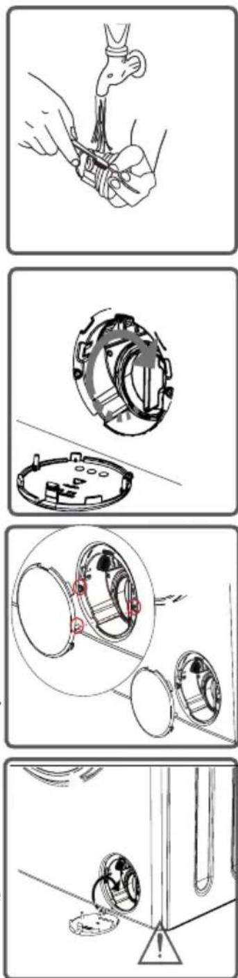 Wellington WLF1207 - CHAPITRE -7 : ENTRETIEN ET NETTOYAGE DE VOTRE LAVE-LINGE (FILTRE DE LA POMPE) - 1