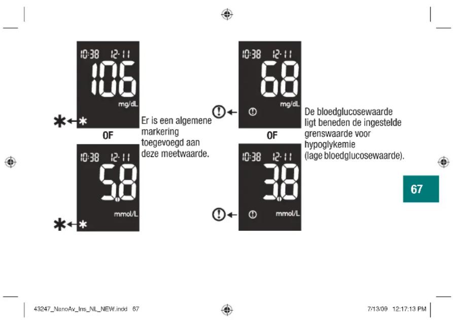 Accu-Chek Aviva Nano - Displaymeldingen en problemen oplossen - 11