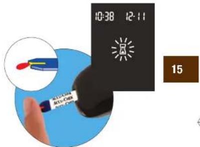 Accu-Chek Aviva Nano - Uitvoeren van een bloedglucosemeting - 6