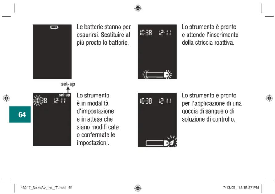 Accu-Chek Aviva Nano - Messaggi del display e soluzione di eventuali errori - 5