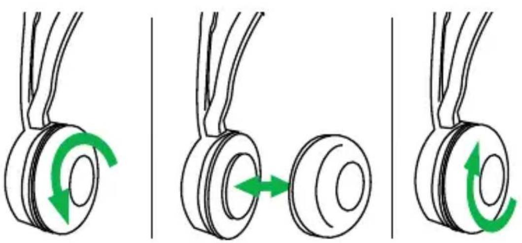 JABRA Evolve 75 - Remplacement des coussinets d'oreille - 1