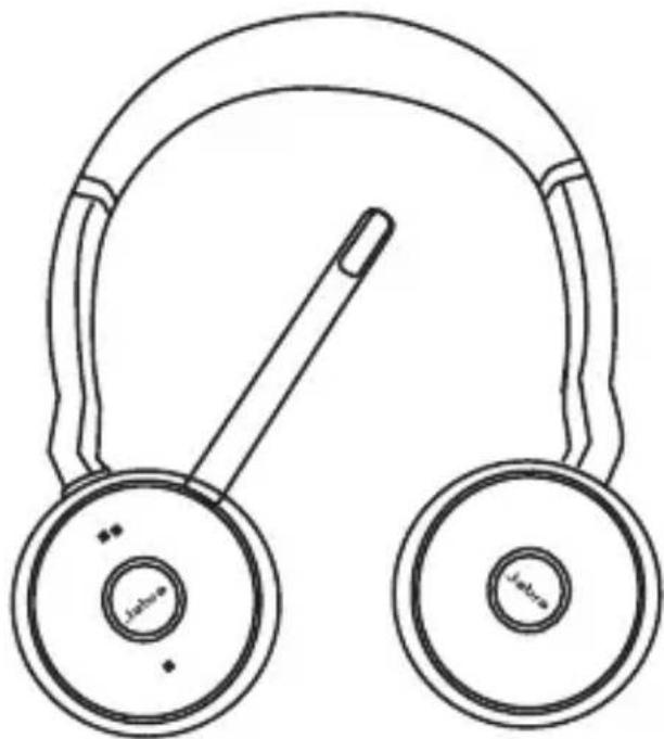 JABRA Evolve 75 - Rangement à plat - 1