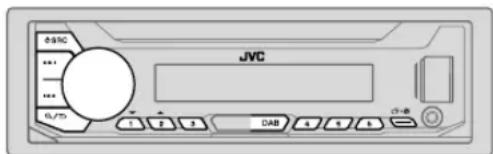 JVC KDX451DBT - Preparation: - 1