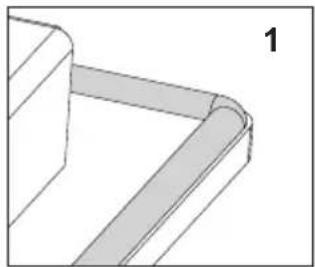 AMICA EHC 12713 E - Assembly of the gasket - 1