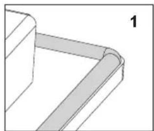 AMICA EHC 12713 E - Montage du joint - 1