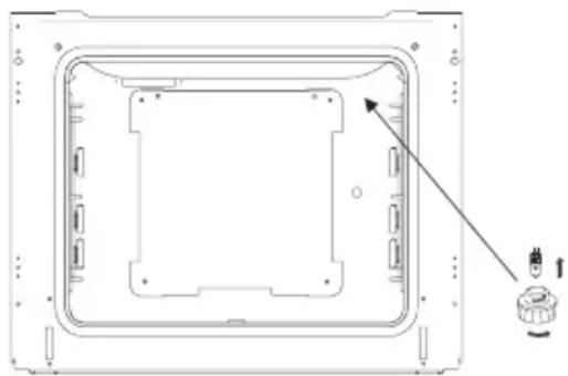 AMICA EHC 12713 E - Replacing the halogen bulb in the oven - 1