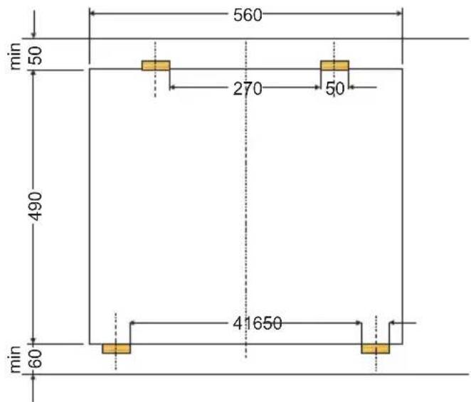 AMICA EHC 12713 E - Montage van de plaat in het meubelblad - 4
