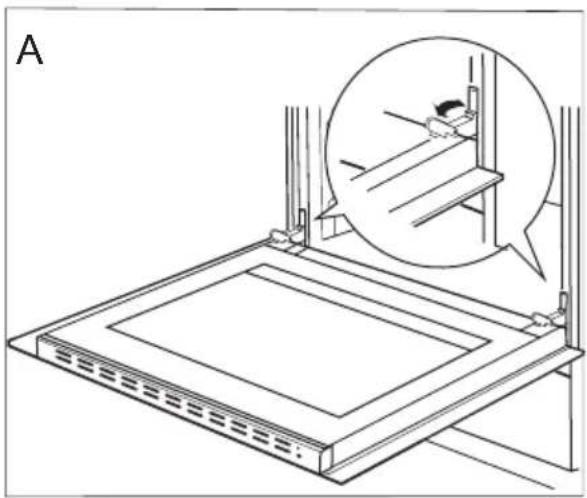 AMICA EHC 12713 E - Backofentür aushängen - 1