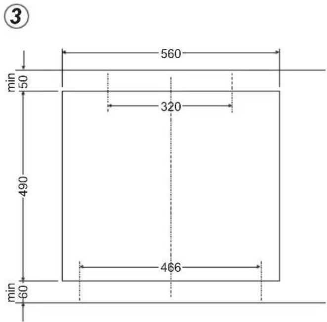AMICA EHC 12713 E - Montage van de plaat in het meubelblad - 3