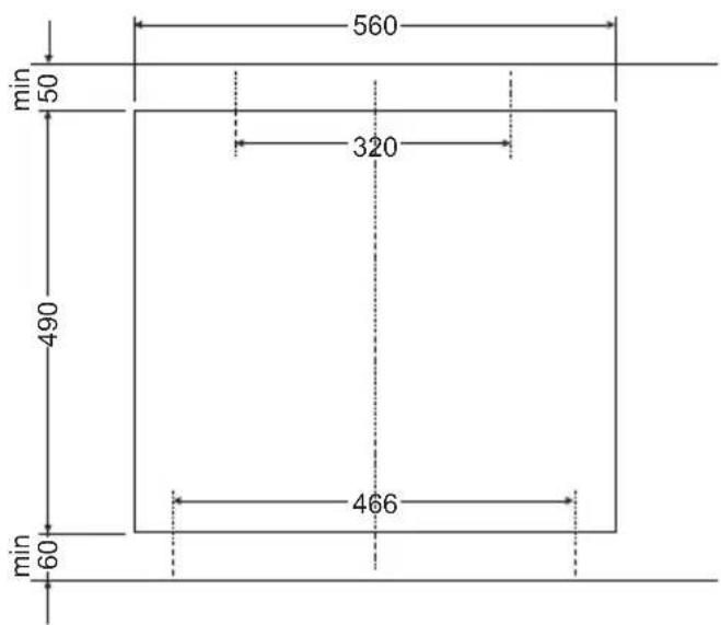 AMICA EHC 12713 E - Montage de la plaque dans le dessus du meuble - 3