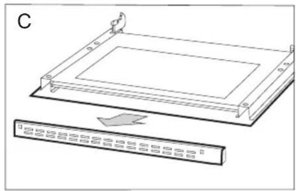 AMICA EHC 12713 E - Démontage de la vitre intérieure - 2